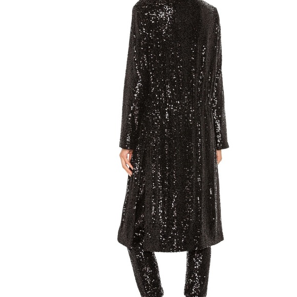 Steve Madden x BB Dakota Showstopper Duster in Black - Picture 4 of 14